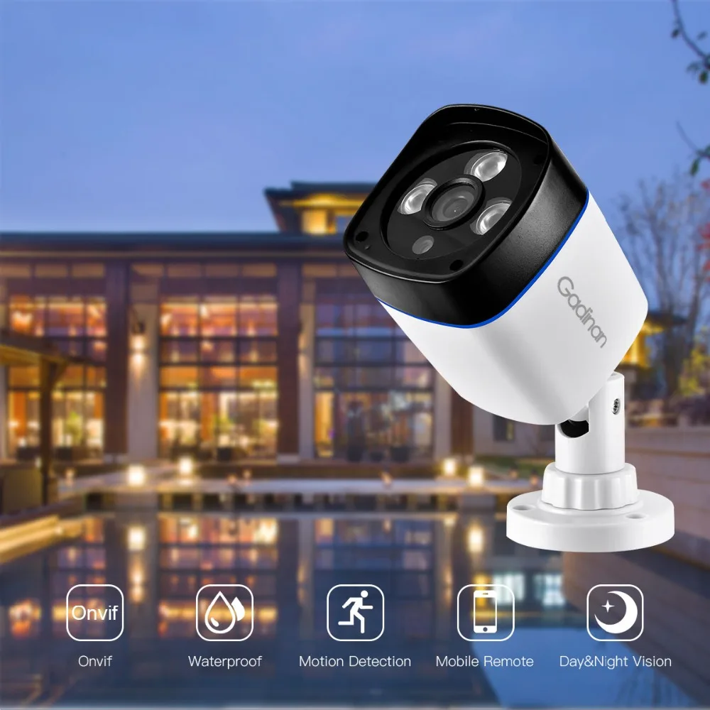  Gadinan H.265 3MP SONY IMX307 1080P 2304x1296 H.264 960P 720P IP Camera Surveillance Video Bullet O - 32892522406