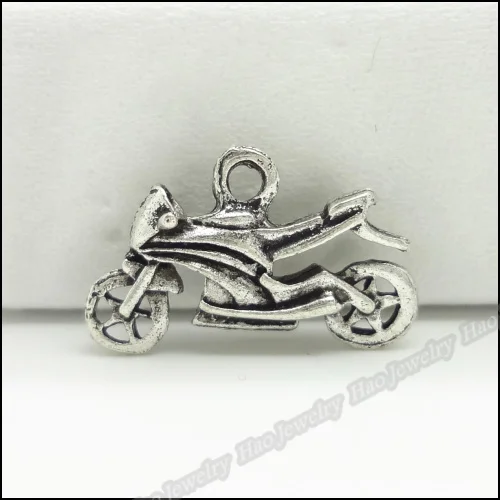 

80pcs Vintage Charms Motorcycle Pendant Tibetan silver Zinc Alloy Fit Bracelet Necklace DIY Metal Jewelry Findings