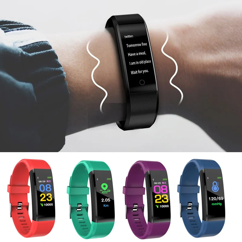 

Waterproof and Dustproof Smart Bracelet Sport Bluetooth Wristband Heart Rate Monitor Watch Activity Fitness Tracker Smart Band
