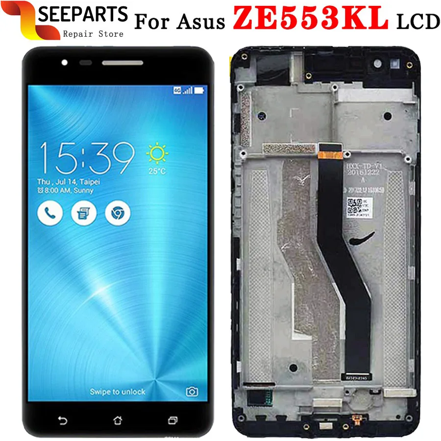 

5.5 New LCD For ASUS ZenFone 3 Zoom ZE553KL LCD Display Touch Screen Digitizer Assembly Replacement For ASUS ZE553KL LCD Screen