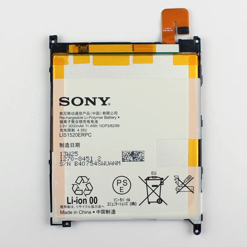 imágenes para Original Sony LIS1520ERPC Batería Para Sony Xperia Z Ultra XL39H XL39 C6802 C6806 C6833 3000 mAh imágenes para Original Sony LIS1520ERPC Batería Para Sony Xperia Z Ultra XL39H XL39 C6802 C6806 C6833 3000 mAh
