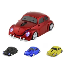 2,4G Автомобильная беспроводная мышь USB компьютерные мыши Автомобильная форма 1200 dpi с светодиодный светоприемник для ПК ноутбуков планшетов