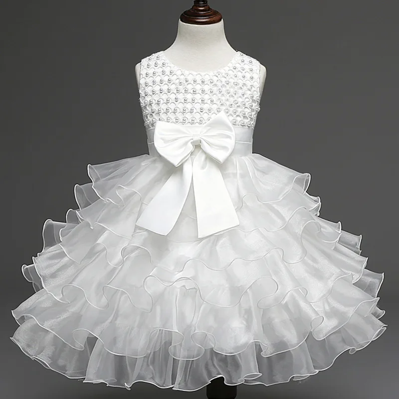Vermelho Roxo Rosa Do Marfim Whtie Flor Vestido de Noiva Robe de Mariage Fille Bebe Bebê Recém-nascido Do Bebê Vestido Vestido Infantil De Menina