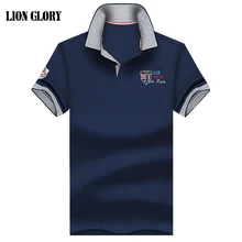 Брендовая мужская рубашка поло с коротким рукавом, брендовые хлопковые дышащие рубашки поло с вышивкой и коротким рукавом для мужчин 4XL, прямые продажи с фабрики