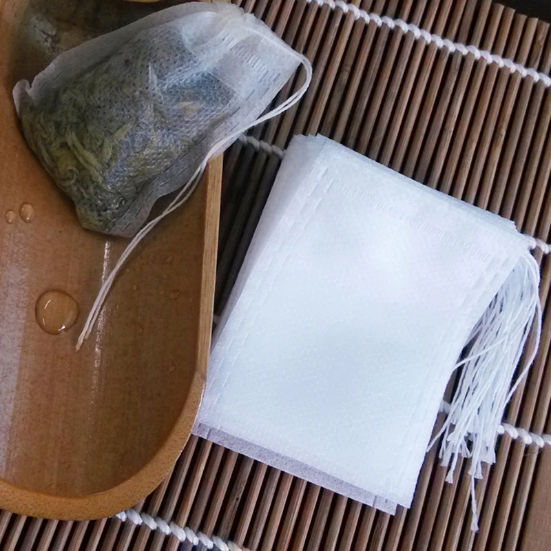 

100Pcs/Lot Empty Scented Tea Bags With String Heal Seal Filter Paper for Herb Loose Tea 5.5 x 7CM