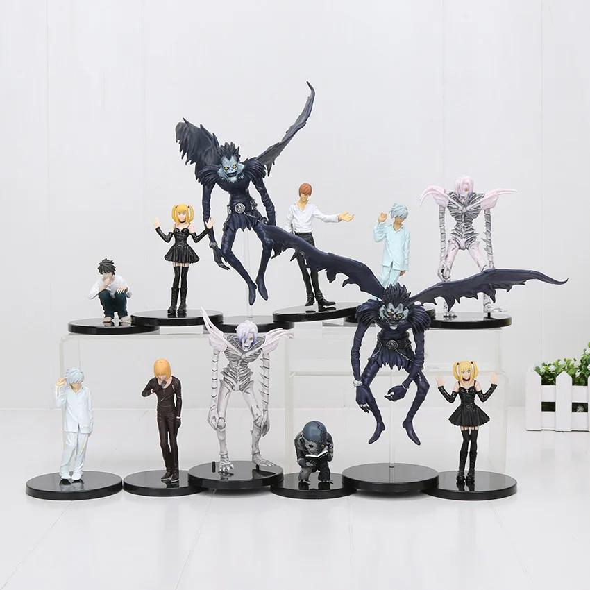 

6pcs/set Anime Death Note L Killer Ryuuku Rem Misa Amane Jealous Mello PVC Action Figures Toys