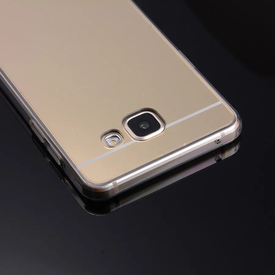 Телефонные чехлы для Samsung Galaxy A5 чехол с зеркальной поверхностью мягкая Задняя накладка чехла из ТПУ для Galaxy A510 A510F сотовый телефон в виде ракушки и ответа Etui