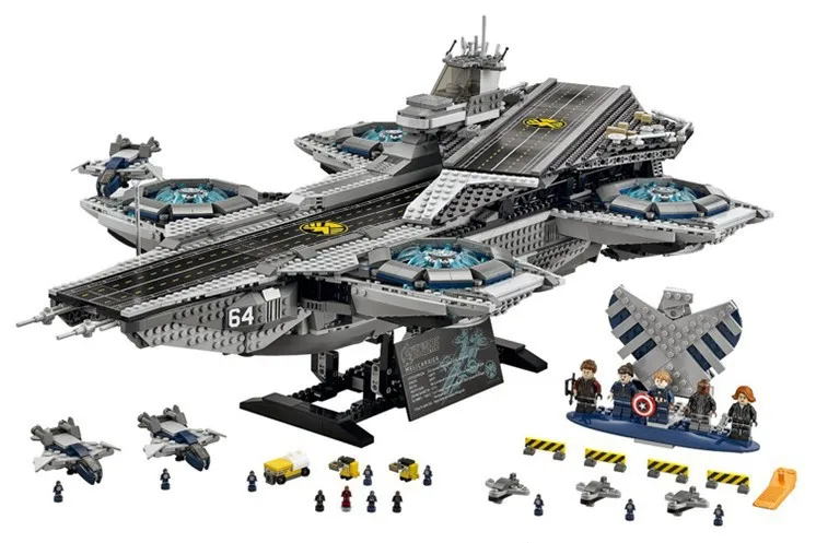 

Lepin 07043 Super Heroes The Shield Helicarrier Model Building Kits Blocks Bricks Toys Children Diecasts Toy Vehicles Gift 76042
