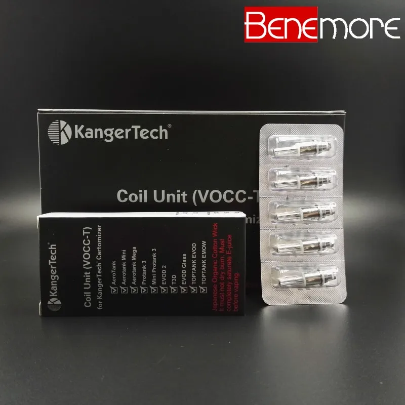 5 шт./l kangertech VOCC-T несовместим с kanger двойной катушки электронных сигарет испаритель