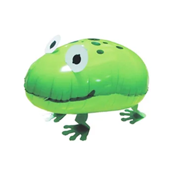 

Funny Green Frog Animal Balloons Foil Walking Pet Gifts for baby boy girl kid favours for zoo theme party with good quality