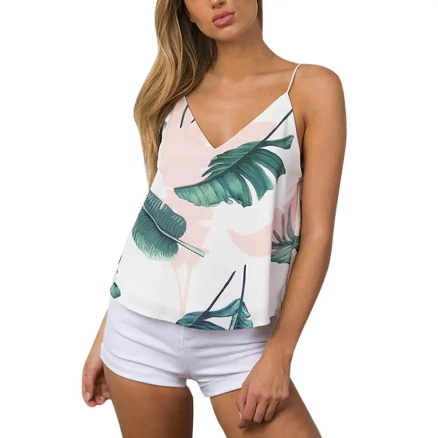 

Womens blouses summer ladies 2017 summer blouses v neck print ladies blouses tops sleeveless fashion tops blusa jeans feminino