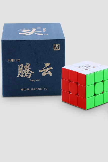 Новые оригинальные Даян tengyun м 3x3x3 Магнитный куб профессиональный Даян V8 3x3 волшебная головоломка с быстрым кубом Развивающие игрушки для детей - Цвет: stickerless
