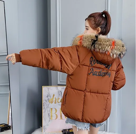 Court Doudoune Mode Poches Hiver 2018 Green Chaud noir À Grande army rose Vestes Manteaux gris Et Capuche Caramel blanc Taille De Femme FcKJ3T1l