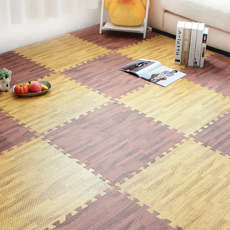 Для дома, гостиной, утолщенный деревянный ковер с прошивкой из пеноматериала, ковер для спальни, кухни, детские коврики, коврик для ползания татами, противоскользящий