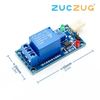 

DC 5V 1-Channal 1CH Humidity Sensor Switch Relay Module Control Board