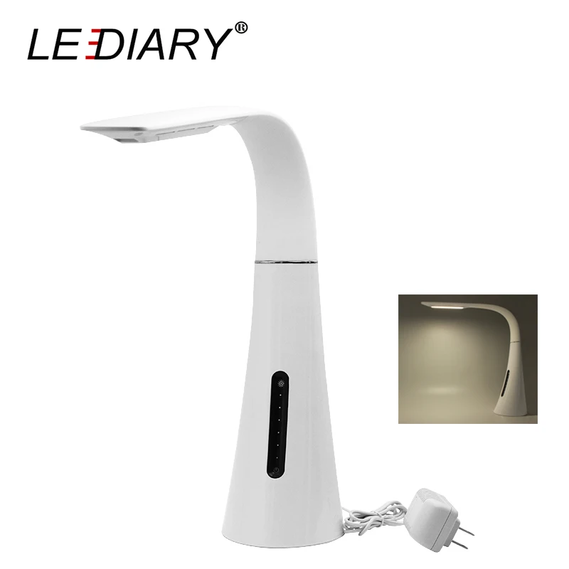 

LEDIARY Royal LED Table Lamp 110-240V 7W Dimmable Eye Protection Desk Lights Soft Silica Gel Flexible Reading Lamps RA80 5500K