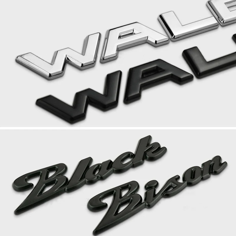 1 шт. 3D металлический WALD Black Bison автомобильный боковой крыло задний багажник эмблема значок наклейки для универсальных автомобилей мото велосипед декоративные