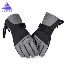 VECTOR Touch Screen Ski Gloves Men Women Warm Waterproof Skiing Snowboard Gloves Snowmobile Outdoor Winter Sports Snow Gloves