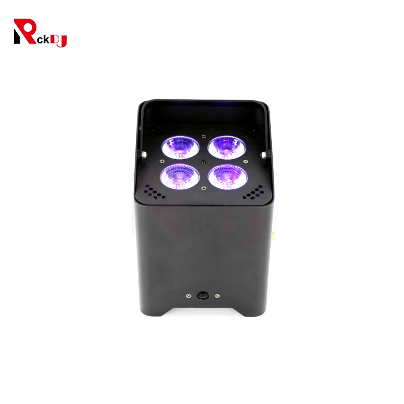 1pcs 4x18w RGBWA+UV 6in 1 LED Uplight Battery Wireless DMX &amp IR Remote Disco Light for Wedding and Stage | Освещение