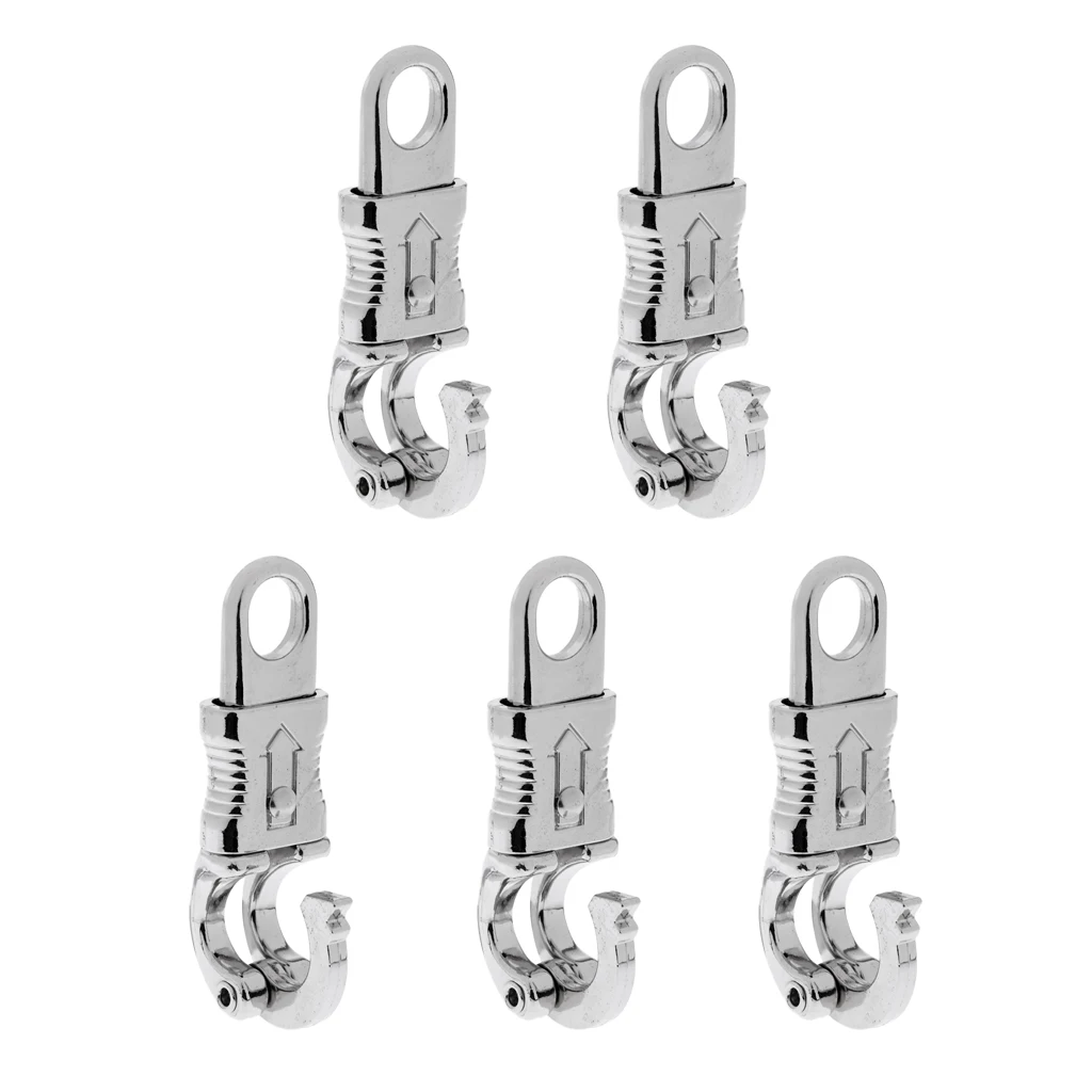 SODIAL 5pcs 100mm Equestrian Lead Reins Panic Hook Horse Riding Quick Release Buckle Clip 
