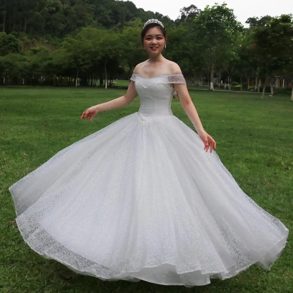 Блестящее свадебное платье, Свадебное бальное платье для невесты, платье большого размера, свадебное платье принцессы, robe de mariée
