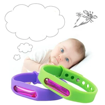 

2pcs Safe anti mosquito band Summer plant essential oil mosquito repellent bracelet Silicone Wristband For Kids Mosquito Killer