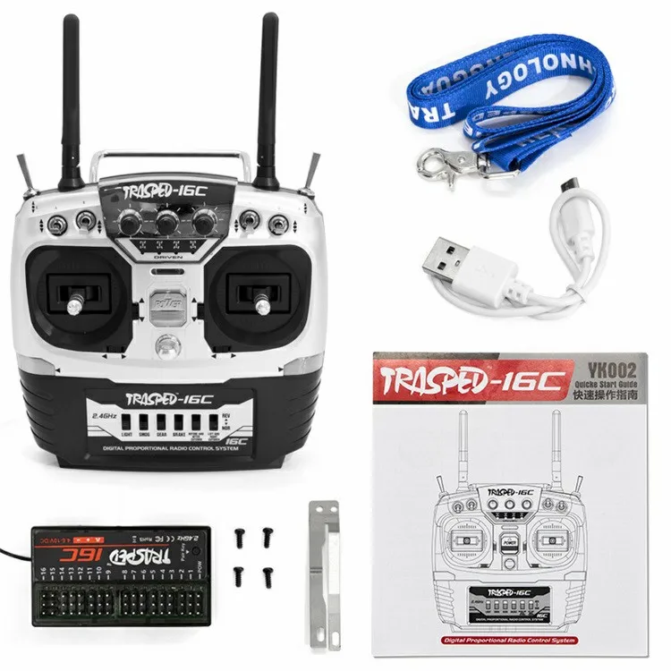 

HG HG Upgrade 2.4G multi-function 8 CH/16 CH remote control for HG P401 P402 P601 P407 P408 P801 P802 RC Car DIY (No batteries)