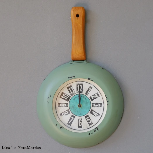 

arabic numbers metal round antique clock vintage wall