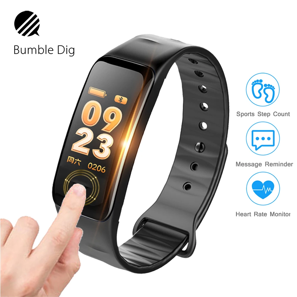 Smart Wristband Watch Heart Rate Monitor IP67 Waterproof Bracelet Fitness Tracker Bluetooth For Android IOS women men | Электроника