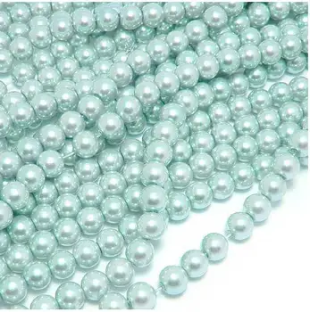 

Free shipping~3mm~12mm H18 Light blue color Loose immitation Glass Pearl Beads