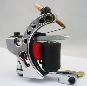 

10Pcs/lot Pro Casting Iron Tattoo Machine 10 Wraps coil stainless steel Tattoos Body Art Gun Coil Machine LPC-ITM-7039-4D