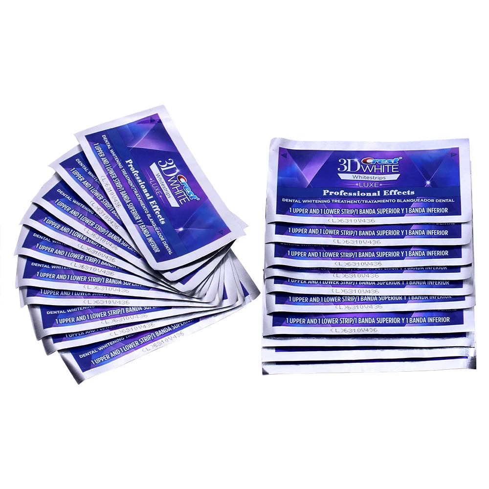 Crest 3D Whitestrips Professional Effects оборудование для отбеливания зубов Гигиена полости рта Отбеливание зубов полоски 20 чехол/коробка или 10 чехол/NoBox