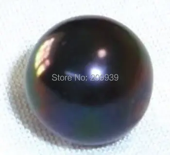 

FREE SHIPPING 00308 HUGE 12MM SOUTH SEA BLACK LOOSE PEARL HALF DRILLED
