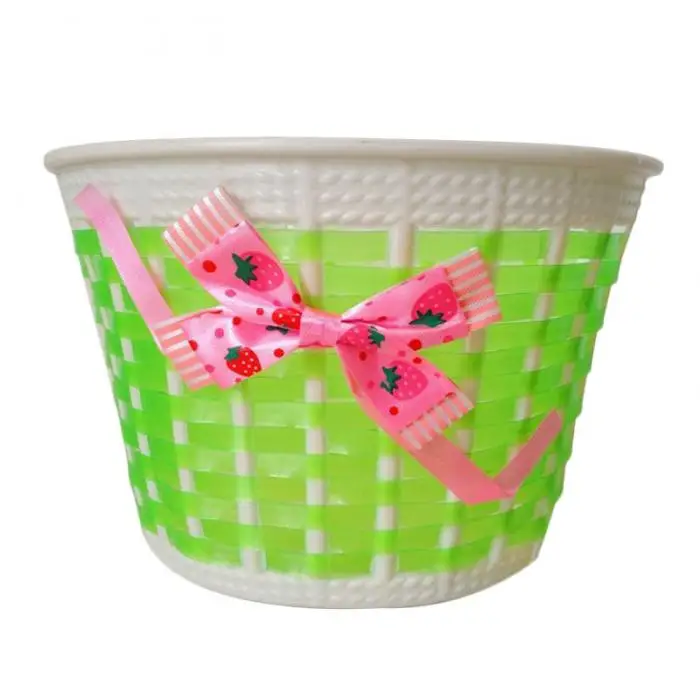 Clearance 2019 Hot Sale Bowknot Front Bike Bicycle Basket Children Kids Girls Outdoor Panniers fietstassen Cycling Shopping Accessories 4