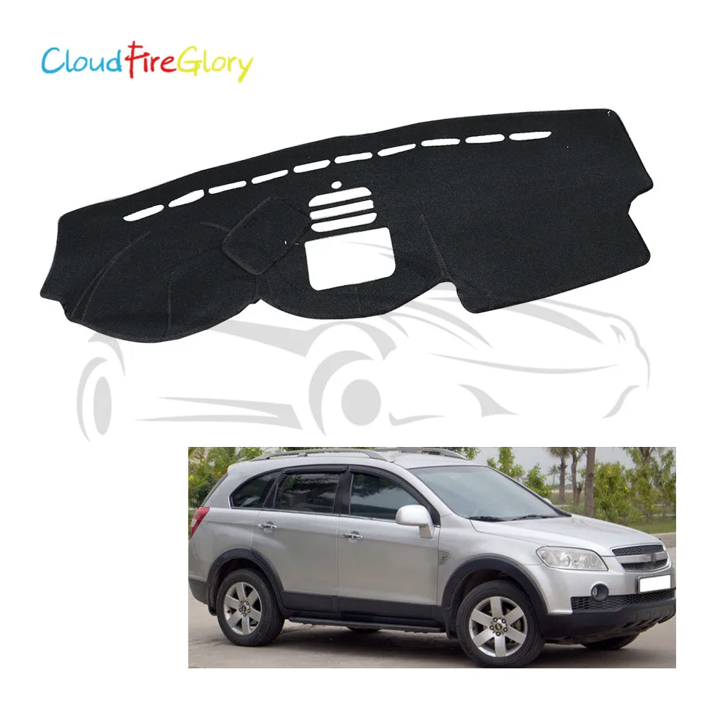 CloudFireGlory для Chevrolet Captiva 2012- черная крышка приборной панели dashmatt Dash коврик для защиты от солнца тенты приборная панель покрытие ковер LHD