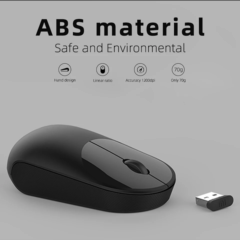 Original Xiaomi Wireless Mouse Youth Edition 1200dpi 2.4Ghz Optical Mouse Mini Portable Mouse For Macbook Laptop Notebook Mouse (6)