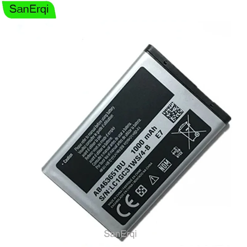 

Battery For Samsung S5610 C3322 AB463651BU W559 S5620I S5630C C3518 J808 F339 S5560C C3370 C3200 S5296 L708E S5610 SanErqi