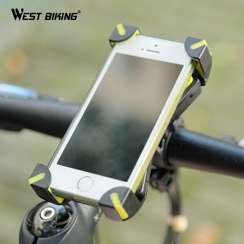 WEST BIKING держатель для телефона на велосипед, вращение на 360 градусов, gps, крепление на руль велосипеда, Универсальная регулируемая подставка 3,5-7 дюймов