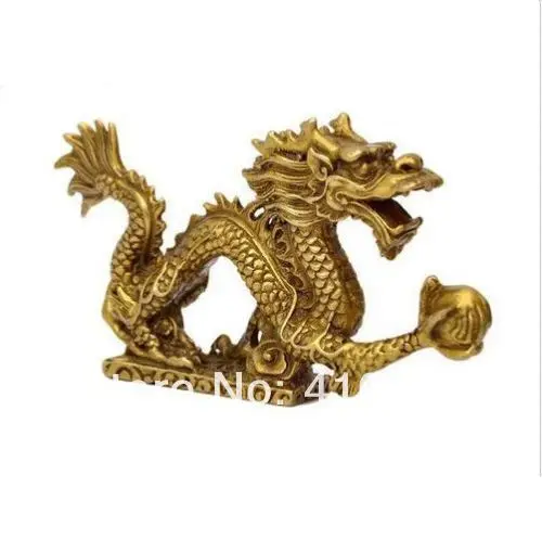 

Chinese tibet brass Dragon figurine Statue Decoration discount 30%