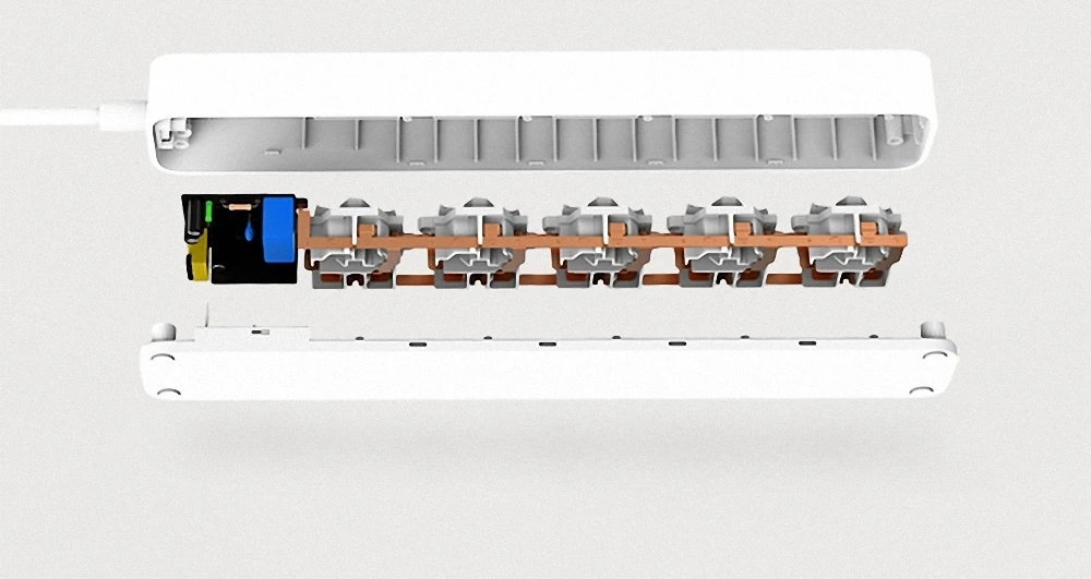 Original Xiaomi Qingmi Smart Home Power Strip 35 Ports 3 USB Fast Charging5 Jacks Extension Socket Plug WiFi Mijia APP Remote (16)