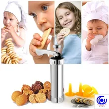 Печенья хлебобулочные формы печенья торт экструдер машина из нержавеющей стали Блинный Крем кондитерский пистолет с 20 praragraphs и 4 сопла