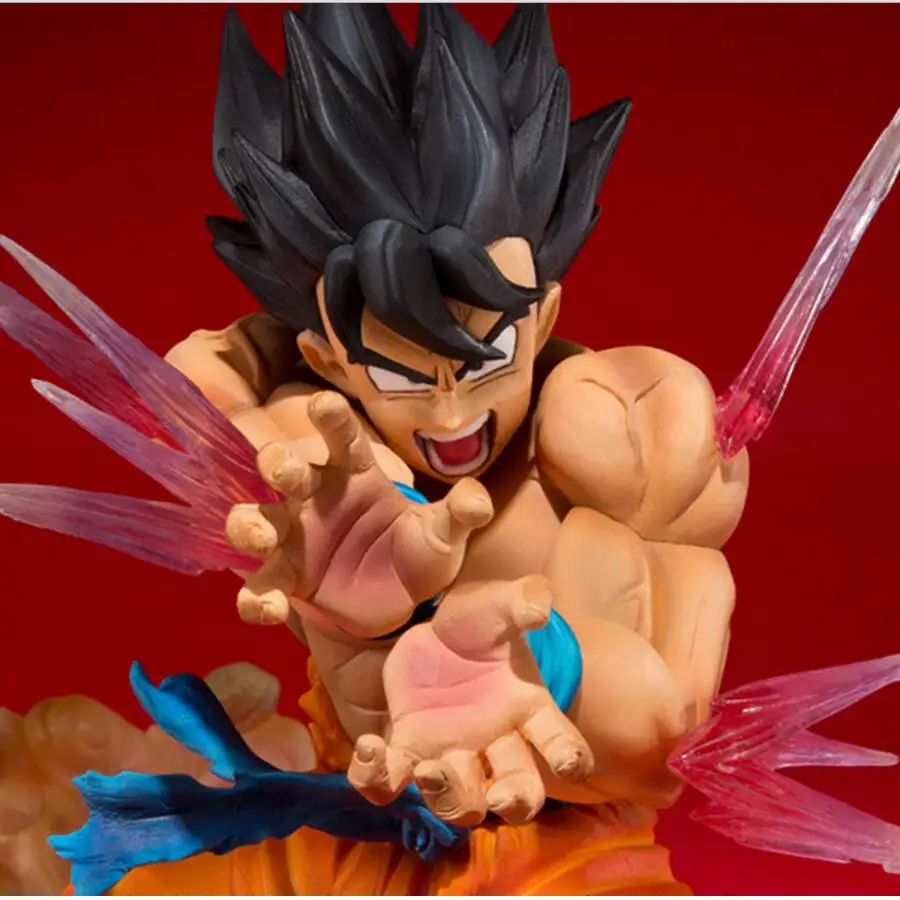 Оригинальная коробка Bandai DBZ Dragon Ball Z фигурку Сон Гоку Figuarts Тройная ПВХ модель