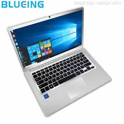 14,1 дюймов игровой Ноутбуки ПК 6 Гб/64 ГБ + 500 Гб HDD ультратонкий Intel N3450 HD 1920*1080 Windows 10 компьютер Бесплатная доставка