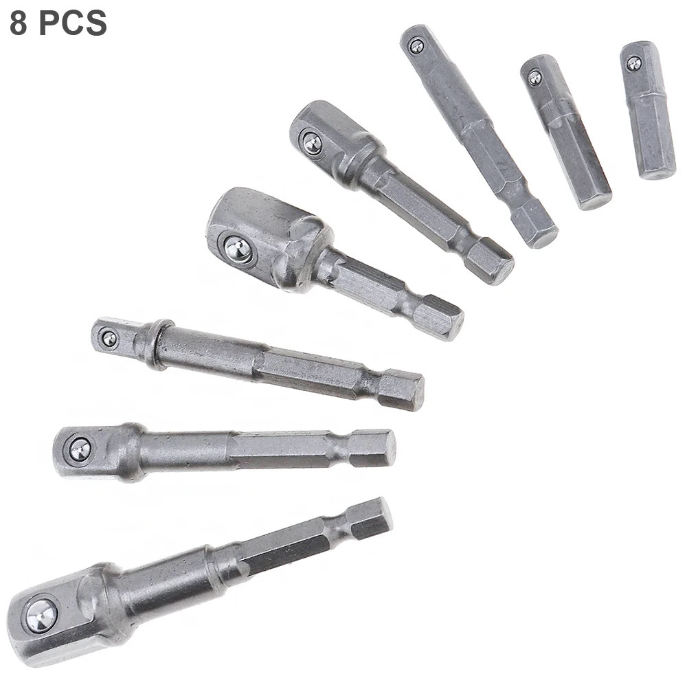1/4in 3/8in 1/2in Impact Driver Drill Bits Bar Socket Adapter Set Hex Shankin Drill Bits from