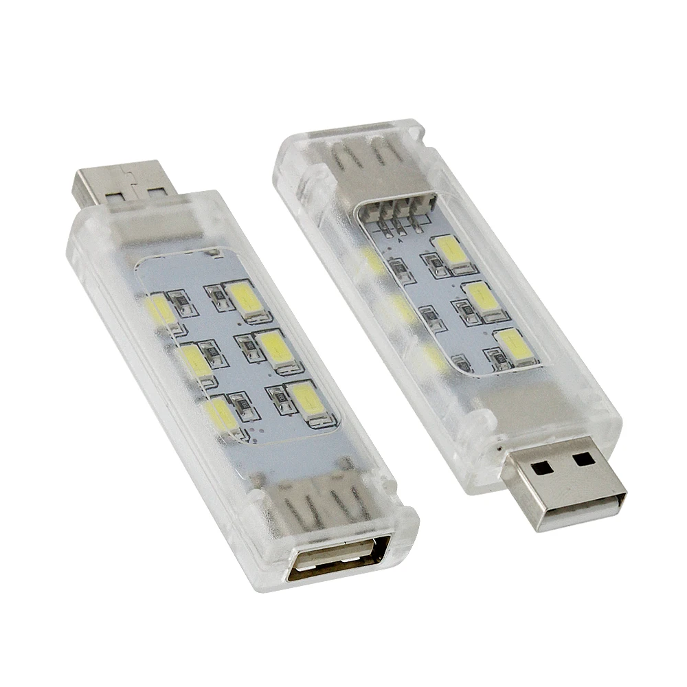 2 шт./лот мини usb Led освещение 5730SMD холодный белый Настольная книга чтения лампы для