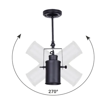 

E27 Vintage Pendant Lamp Black Wrought Iron Lamp Shade Art Deco Pendant Lights Modern Dining Room Luminaire for Home Lighting