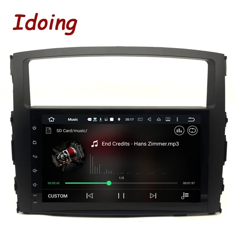 Excellent Idoing 2G Android6.0 2Din Steering-Wheel For MITSUBISHI PAJERO V97 V93 Quad Core Car Multimedia TV Fast Boot Built-in 3G Dangle 1