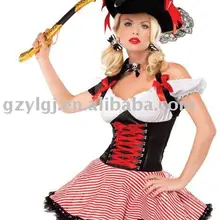 Женское нарядное платье, сексуальное женское белье, костюм пирата, один размер, M8287
