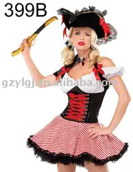 Для женщин Необычные платья сексуальное нижнее белье карнавальный костюм пирата один размер M8287