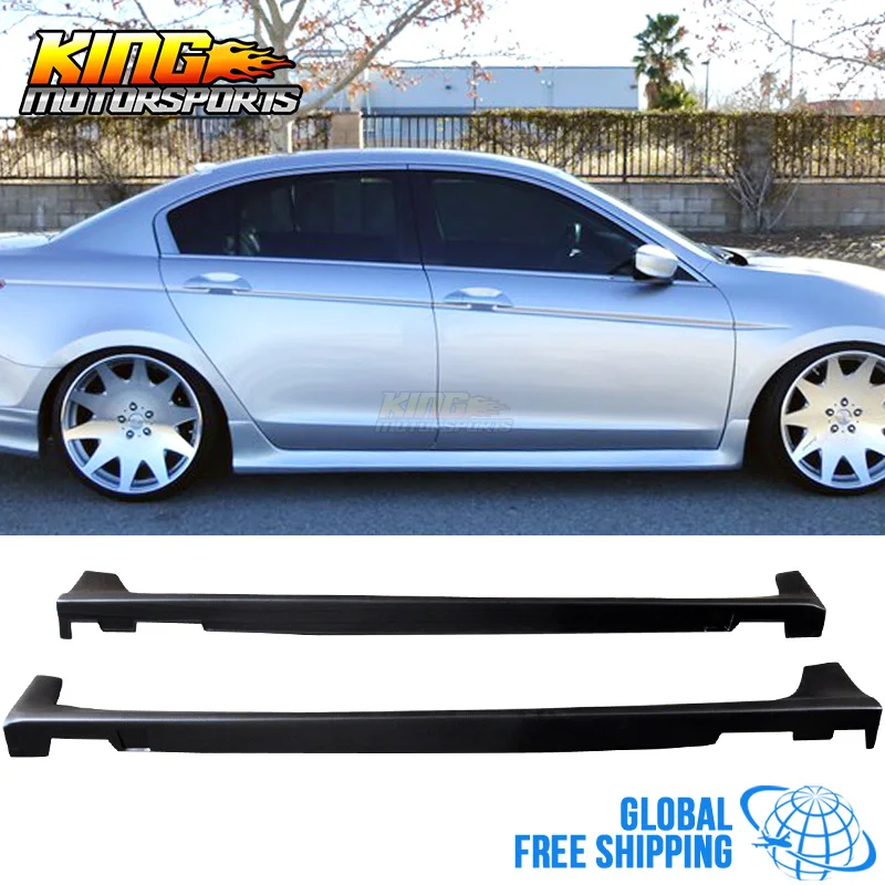 Для 08-12 Honda Accord Sedan 4Dr оригинального стиля полипропиленовые боковые юбки PP Global по всему миру